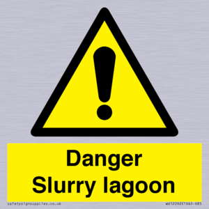 Danger Slurry lagoon